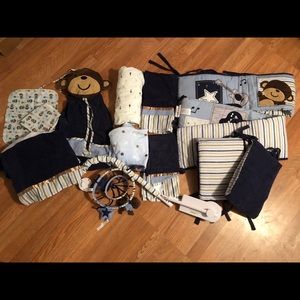 Carters Monkey Rockstar crib bedding set